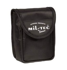 Mil-Tec foldable binocular held in hand showing scale and portability, easy carry benefit