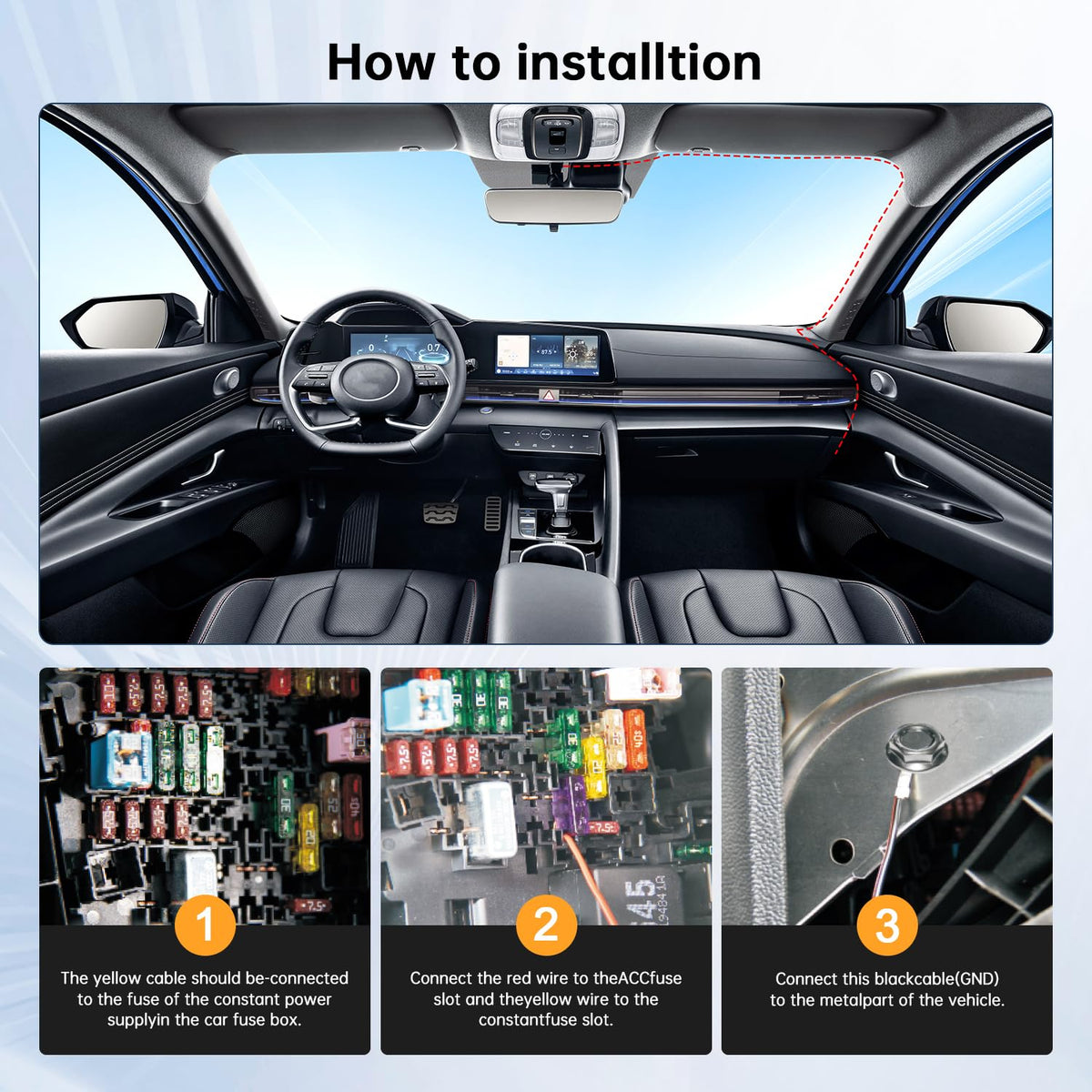 Milerong shielding ring reduces interference for clearer car audio and camera signal.