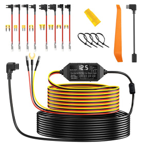 Milerong dash cam hardwire kit with ACC detection powers on with vehicle start.