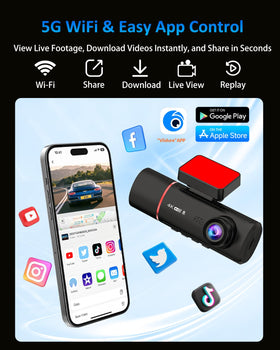Milerong rear camera mounted on rear window showing improved rear visibility benefit