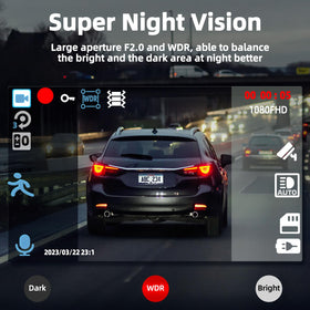 Milerong X25 night vision demo showing interior clarity in low light