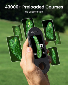 MiLESEEY GeneSonic Go green view with pin position for precise approach