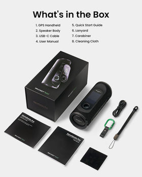 MiLESEEY GeneSonic Pro accessories kit includes lanyard and USB-C cable.