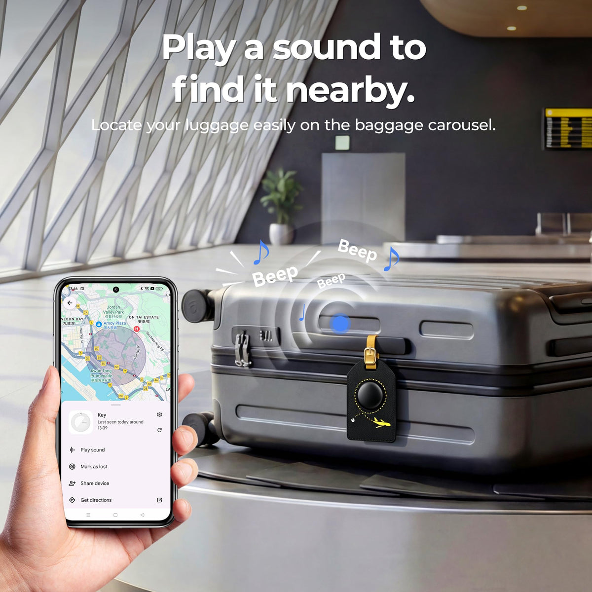 MiLi tag suits business and leisure travel with elegant, reliable luggage identification.