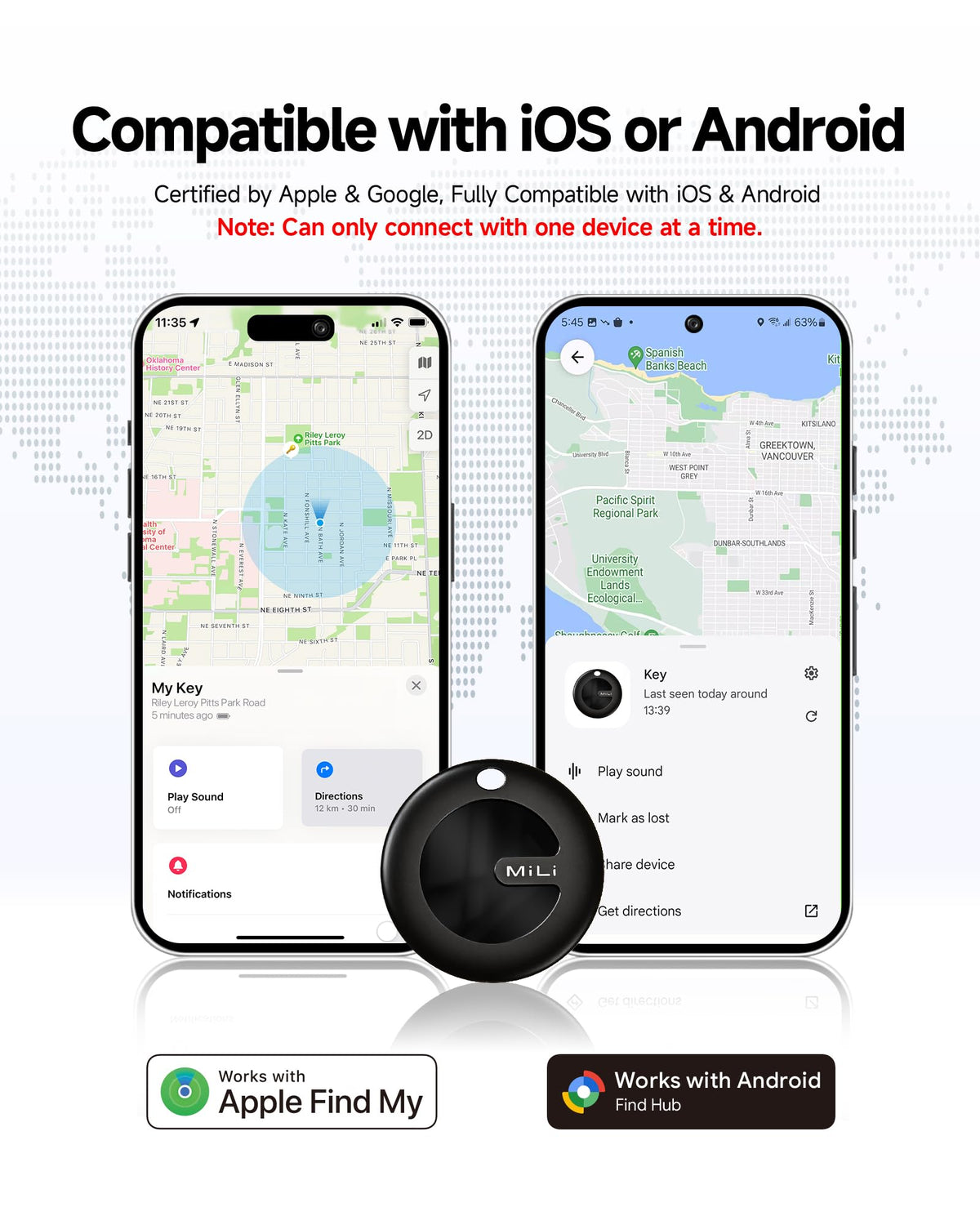 MiLi MiTag Duo integrates Google Find Hub for reliable lost item location