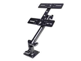 Millennium Marine faceplate swivel supports two 12-inch monitors securely