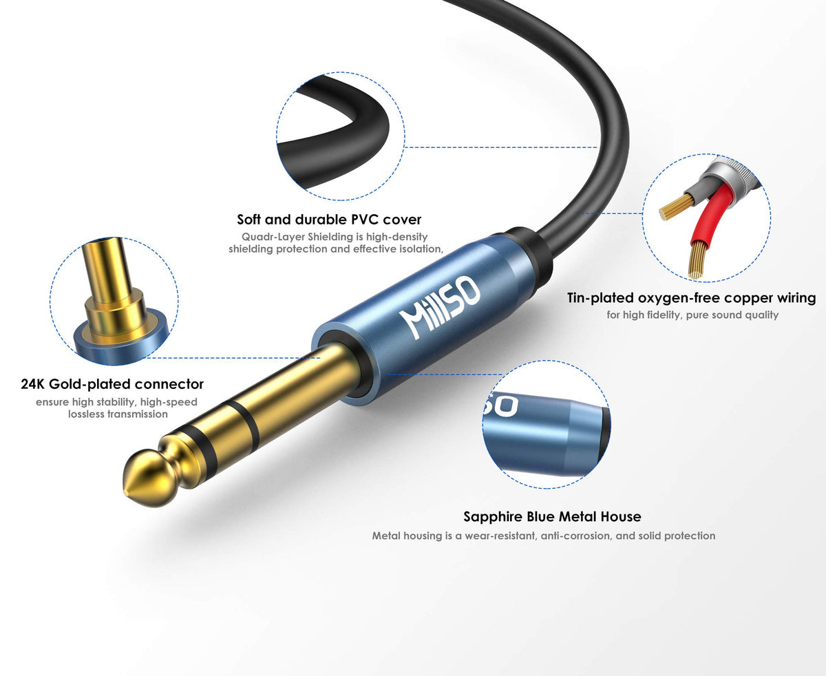 MillSO connected headphones to guitar amp demonstrating silent monitoring