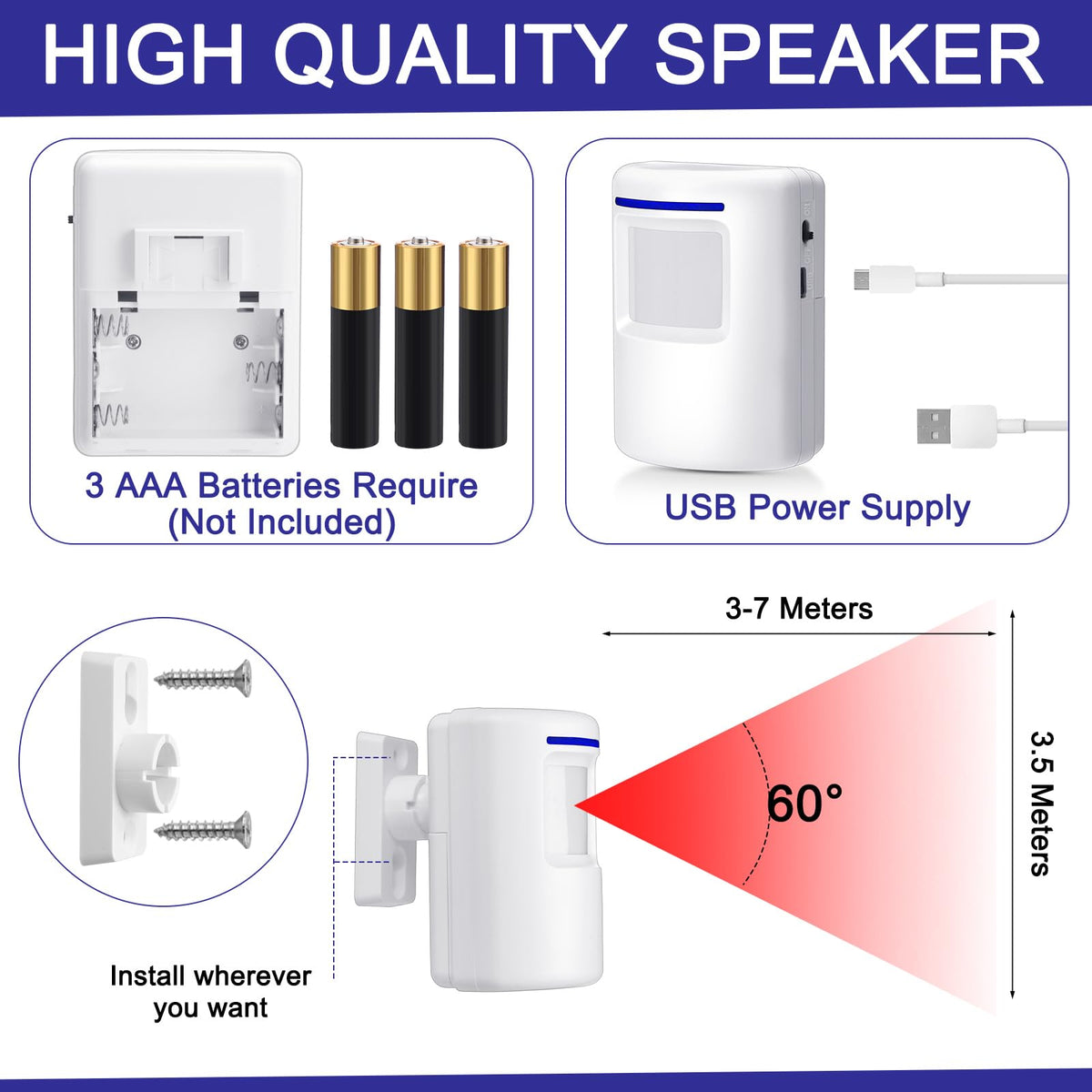 Mimorou receiver plugged into wall outlet with LED lit, shows instant audible notification