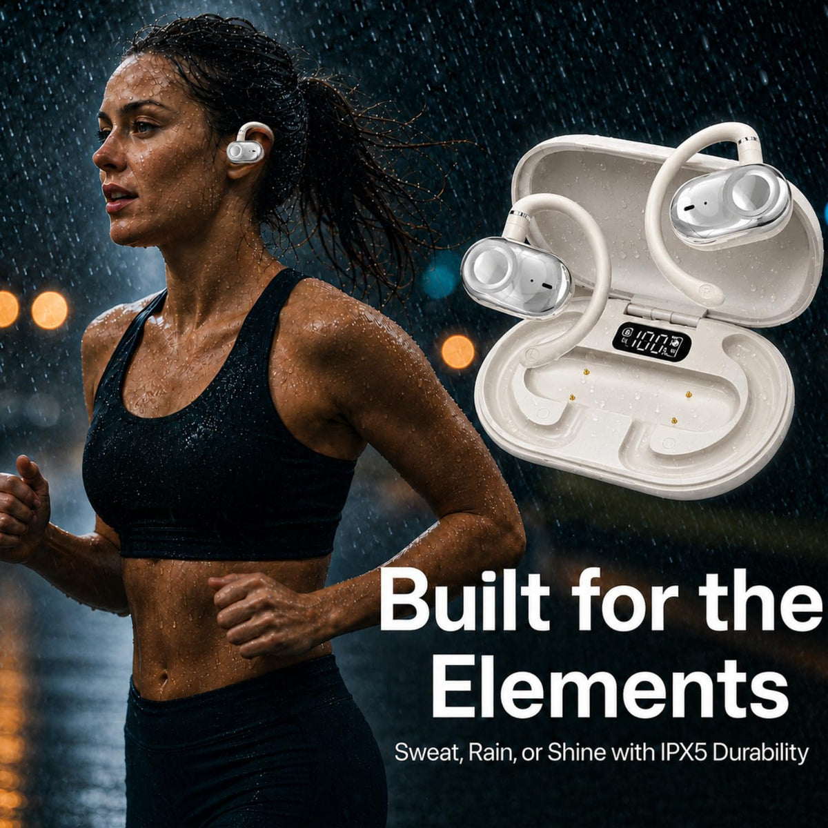 MINDBEAST conference calls stay clear with open-ear design and ambient awareness.