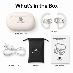 MINDBEAST gym-secure-fit earbuds stay in place during intense workouts.