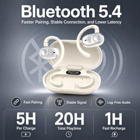MINDBEAST stable Bluetooth connection ensures reliable, lag-free listening.