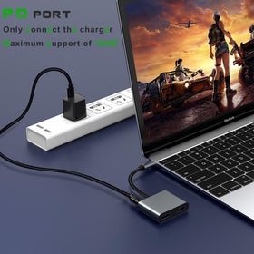 Mindorlen adapter delivers crisp 4K output to a monitor for clear visuals.