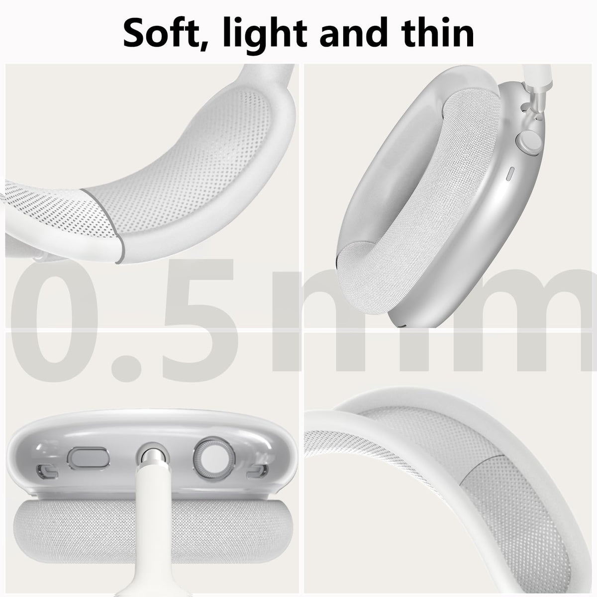 Mindresy AirPods Max 2 4-in-1 protective case offers full coverage without adding heft.