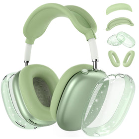 Mindresy AirPods Max 2 4-in-1 case cover with clear earcups guards against daily scuffs.