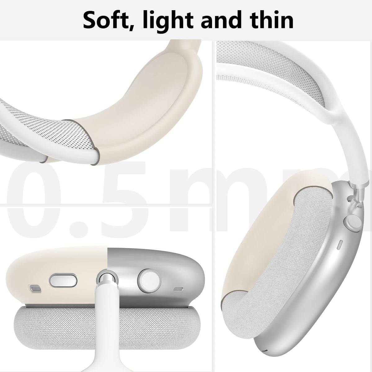 MINDRESY 3-in-1 silicone protection for AirPods Max