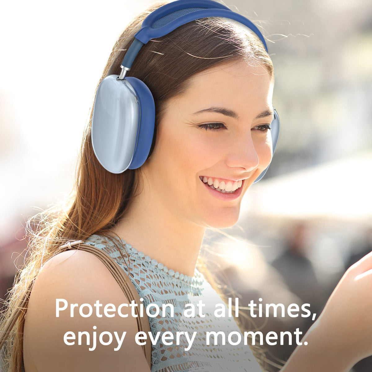 MINDRESY AirPods Max case shields against dust and fingerprints during daily use.