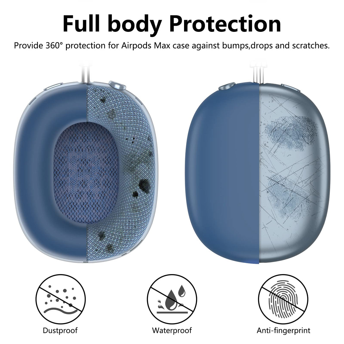 MINDRESY silicone earpad covers for AirPods Max keeping surfaces clean
