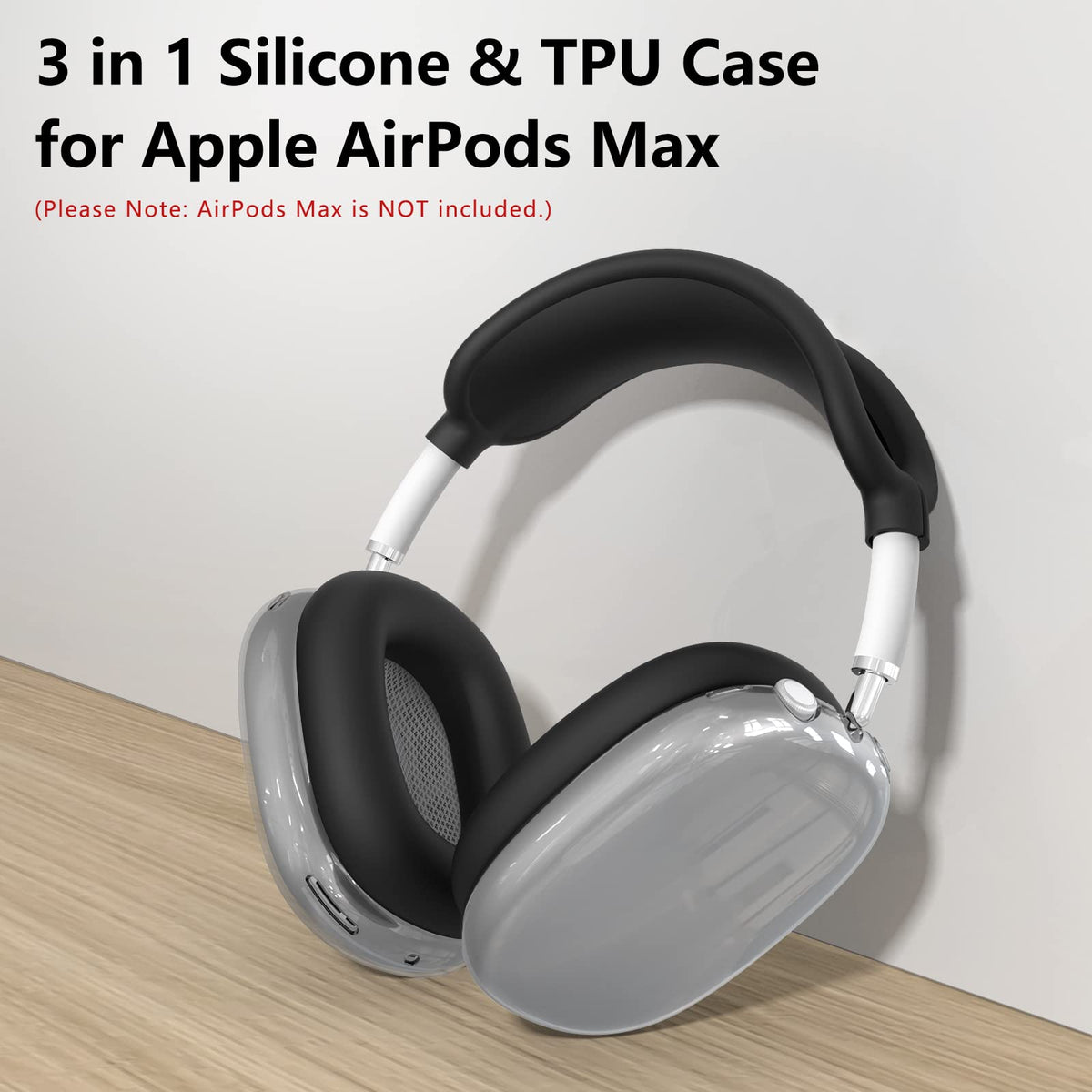 MINDRESY AirPods Max earpads cover clear adds grip and comfortable feel