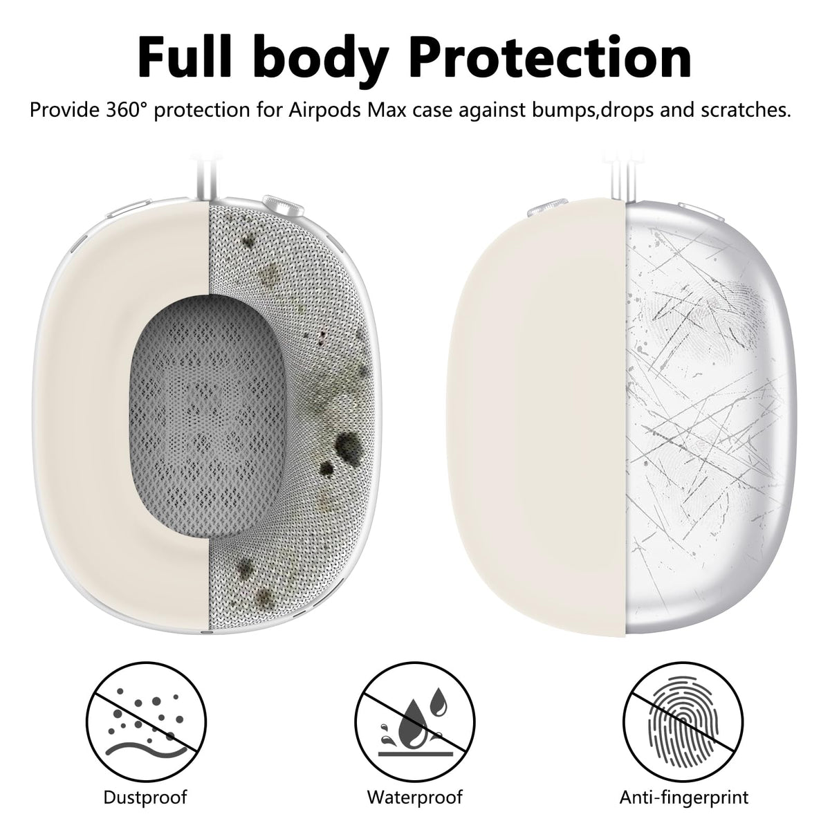 MINDRESY earpads cover for AirPods Max reducing fingerprints