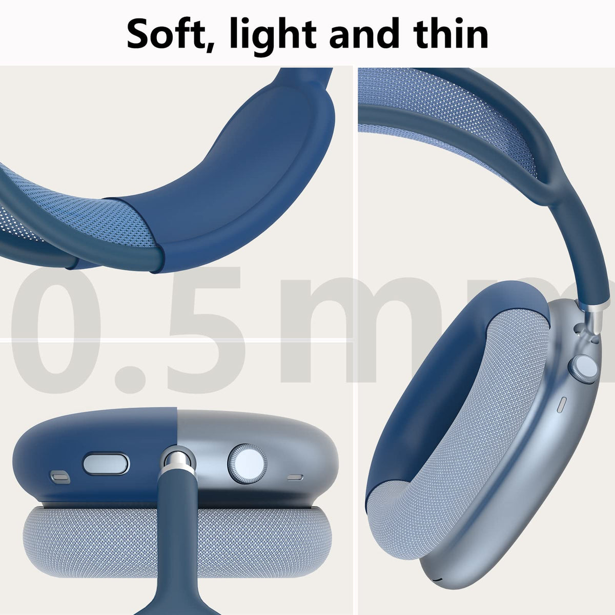 MINDRESY easy-install AirPods Max cover with precise cuts