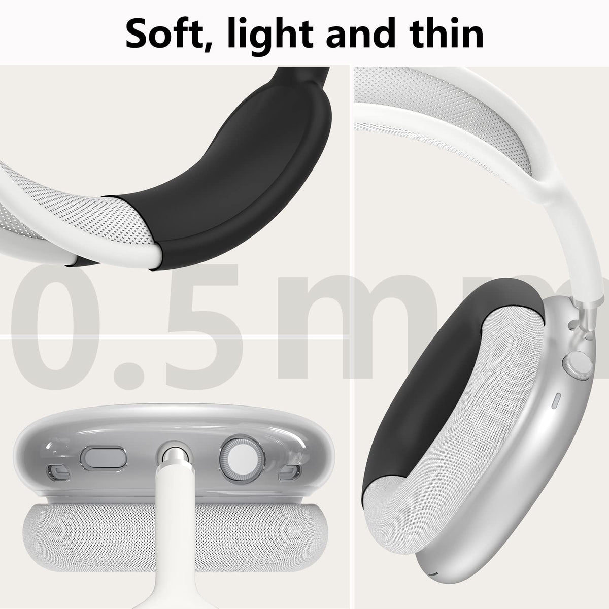 MINDRESY AirPods Max surface close-up reveals precise cutouts for easy access