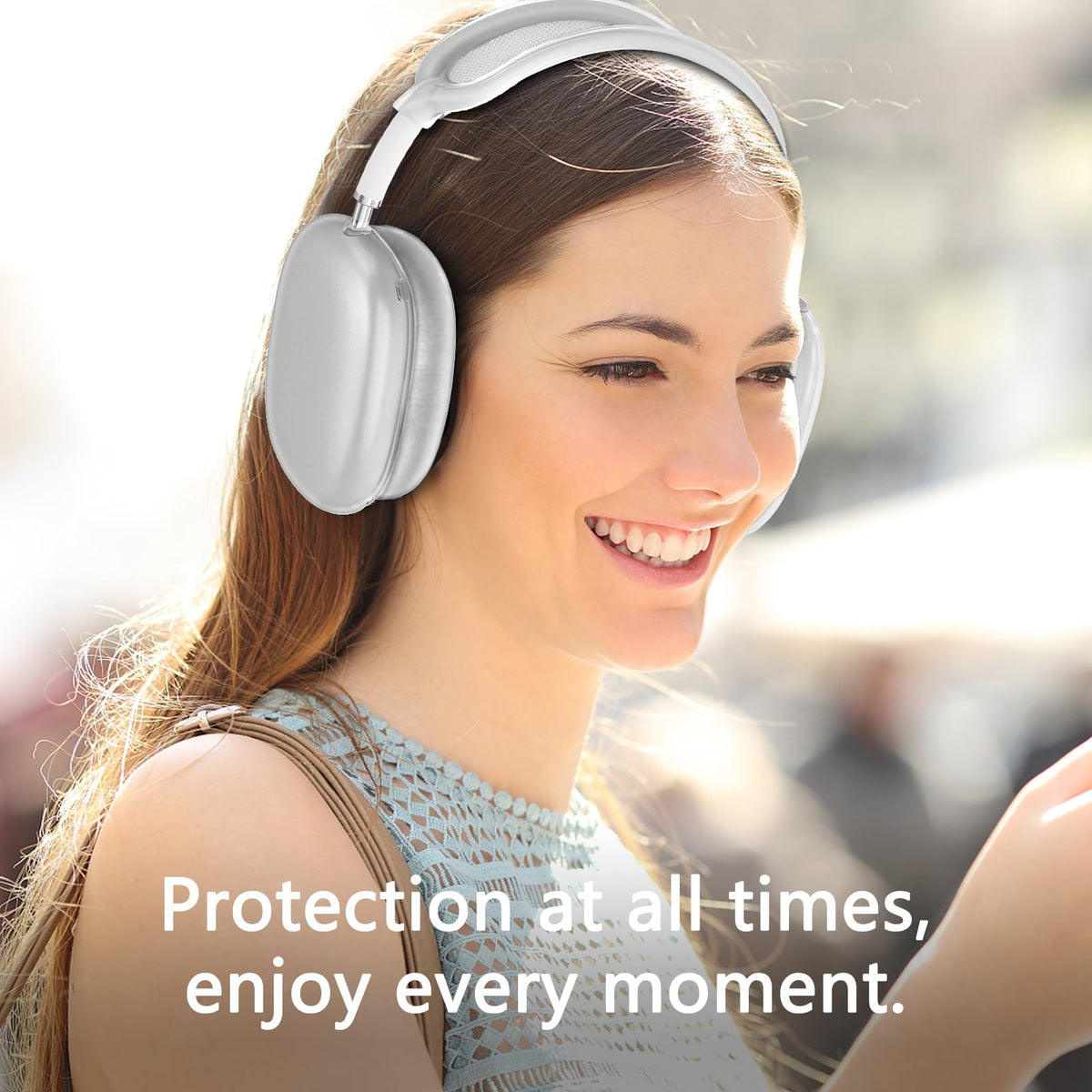 MINDRESY AirPods Max protective silicone surface protecting against dust