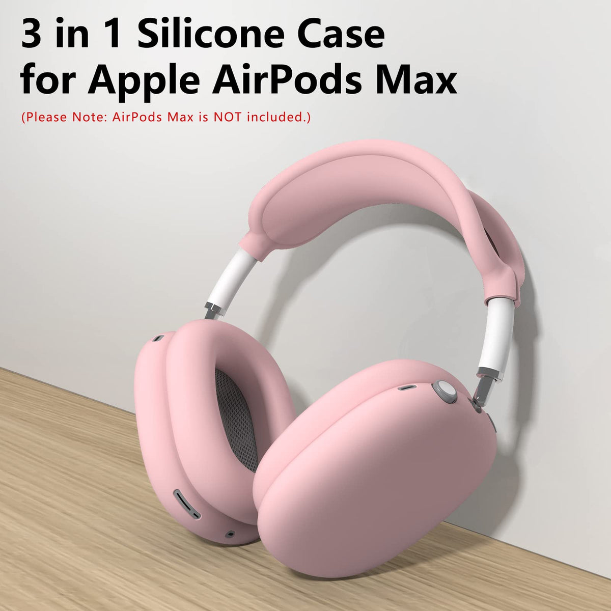 MINDRESY AirPods Max silicone earpads cover pink keeps surfaces clean
