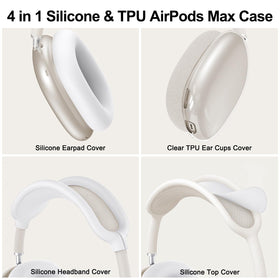 Mindresy AirPods Max silicone headband cover cushions wear and exposure.