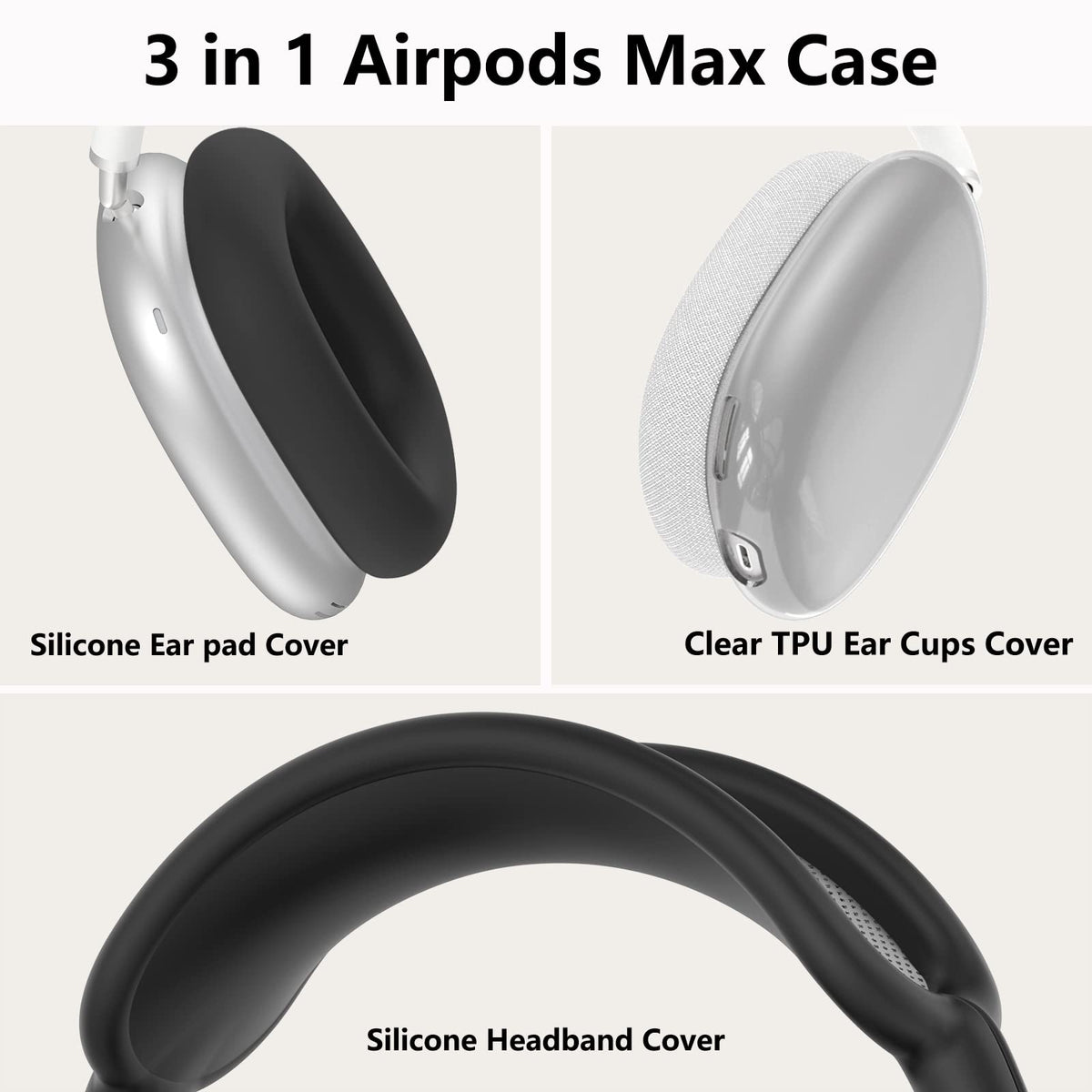 MINDRESY AirPods Max silicone skin close-up shows premium texture and durability