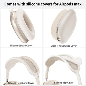 MINDRESY clear TPU ear-cup cover close-up guarding against scratches