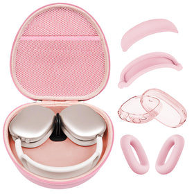 MINDRESY front view of pink hard case showing secure zipper and handle benefit durable transport