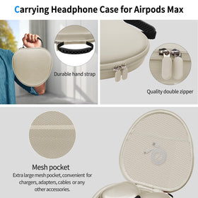 MINDRESY AirPods Max fitted in case demonstrating safe travel storage