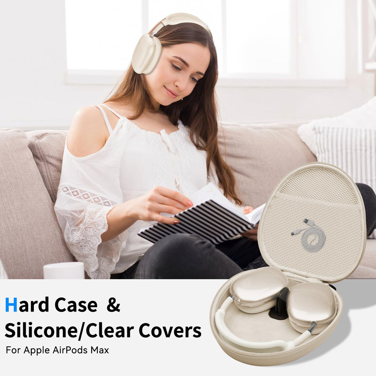 MINDRESY case interior with large mesh pocket for organized accessories