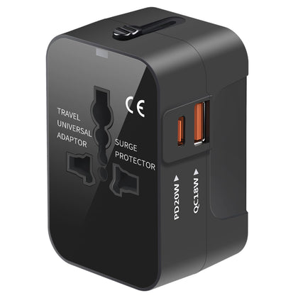 MINGTONG universal travel adapter with US EU UK AU plugs for worldwide power access