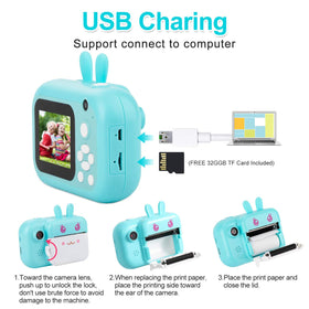 MINIBEAR Kids Camera includes 32GB TF card for storage