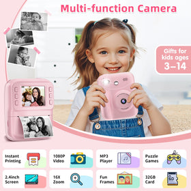 MINIBEAR Kids Camera side view, durable ABS shell and kid-friendly grip.