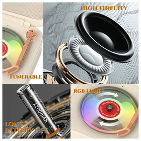 MiniLuxis Retro Bluetooth Speaker portable size, ideal for travel