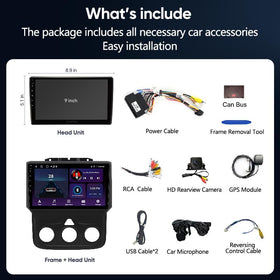 MININAVI Dodge RAM dash kit included for easy installation and a clean fit.