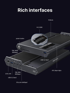 MINISFORUM DEG2 ATX 24-pin/8-pin connectors support power compatibility