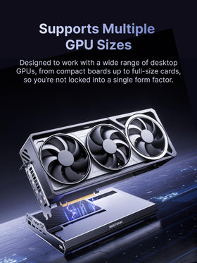MINISFORUM DEG2 modular power support for ATX or SFX PSUs