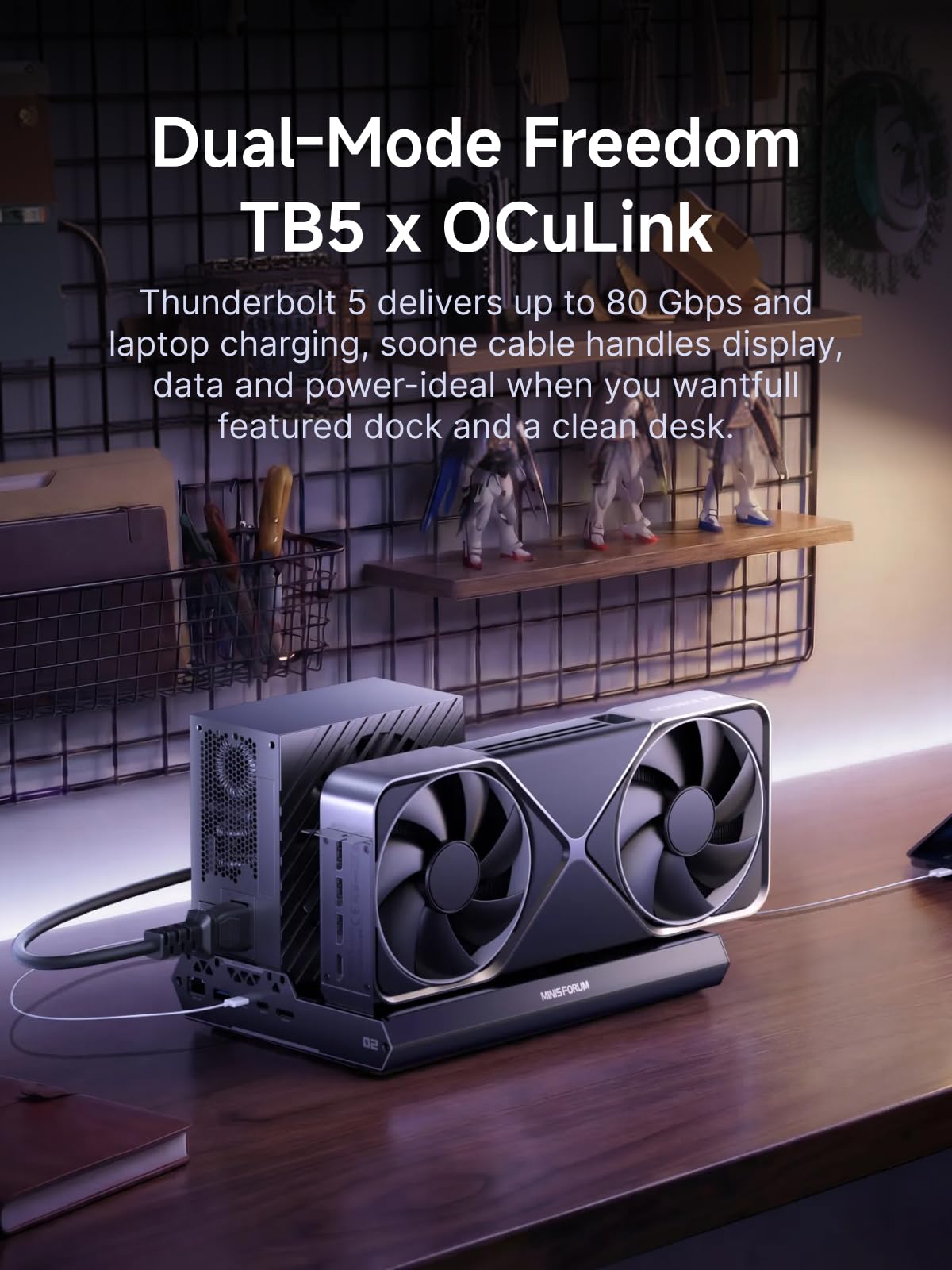 MINISFORUM DEG2 OCuLink port offers high-speed PCIe connection to a desktop GPU