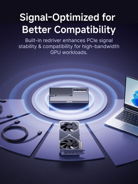 MINISFORUM DEG2 PCIe X16 slot enables GPU or expansion card compatibility