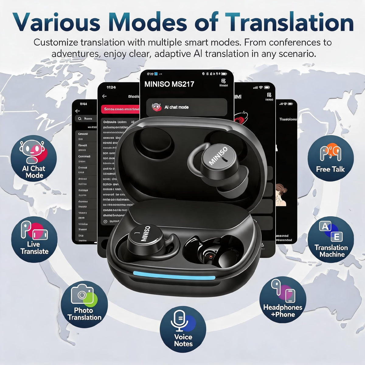 MINISO MS217 music and calls combine entertainment with clear communication.