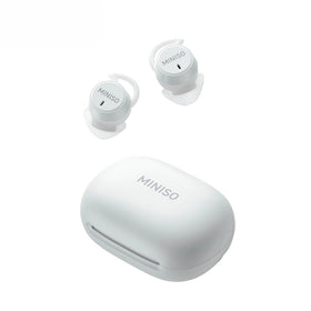 MINISO MS217 sleep earbuds case view for portable charging on the go