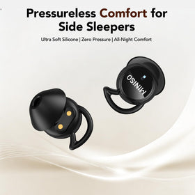 MINISO MS217 sleep earbuds soft silicone earcaps for comfortable all-night wear