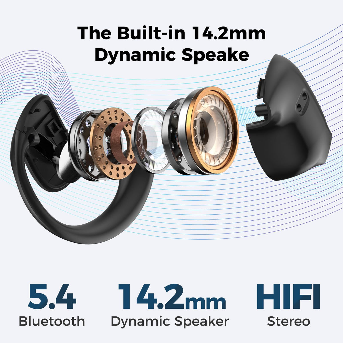 MINISO X15 Pro lightweight earbud at 8.5g for daylong comfort.