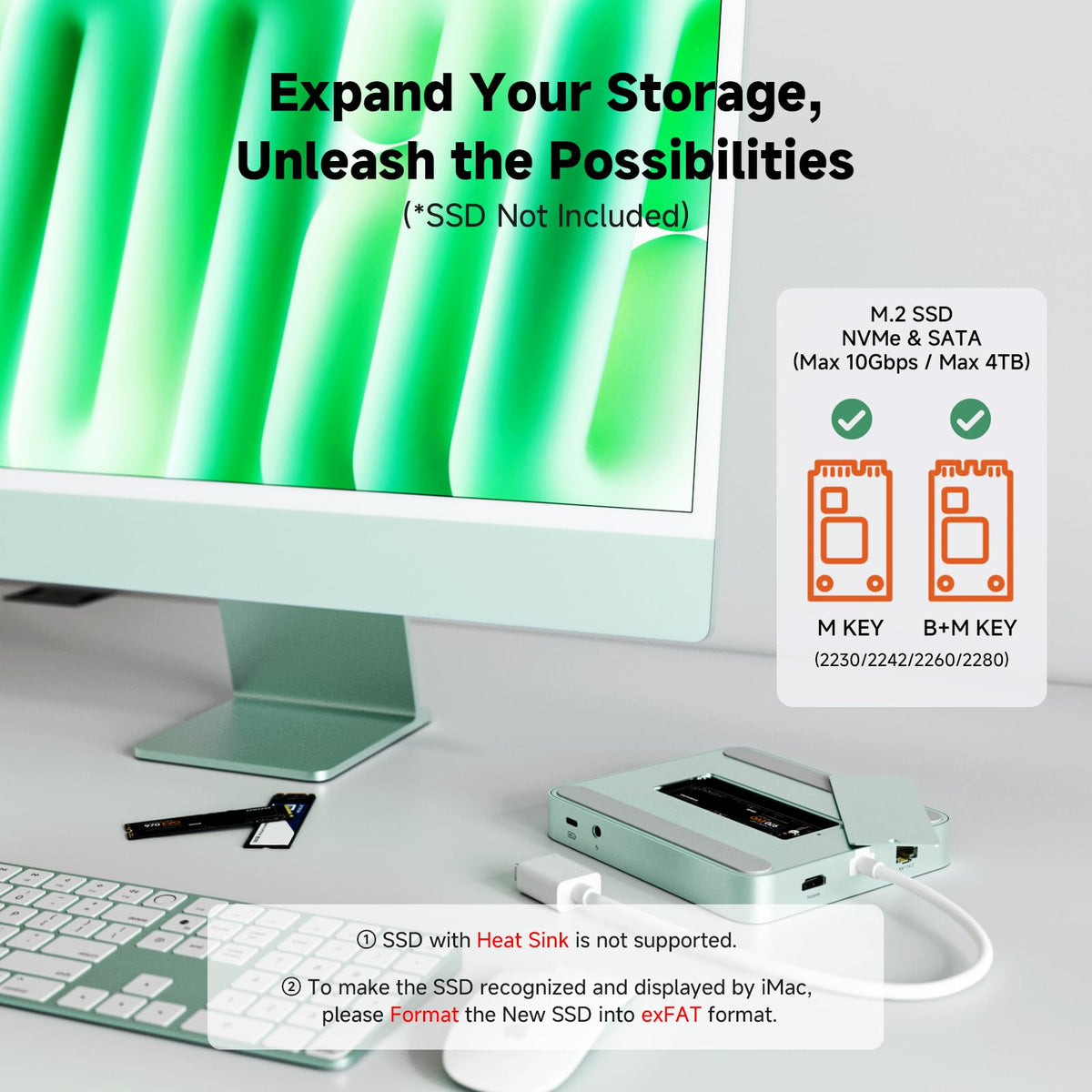 Minisopuru DS802PRO 10Gbps transfer and SD/TF card slot speed up workflow