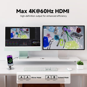 Minisopuru DS802PRO side USB-C charging port for easy power access