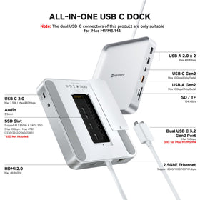 Minisopuru DS802PRO with USB-C charging port for easy power access.