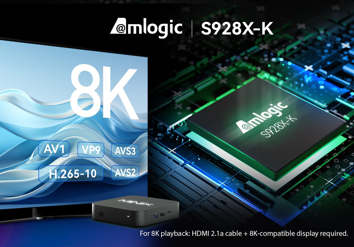 MINIX U8K-Ultra AI upscaler interface demonstrating sharper detail.